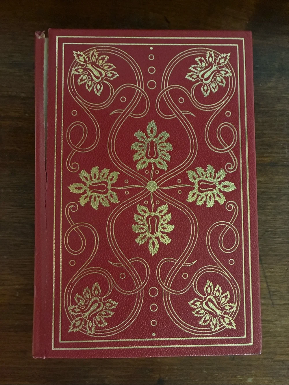Vintage Walden And Other Writings Collectible Book by Thoreau Red & Gold
